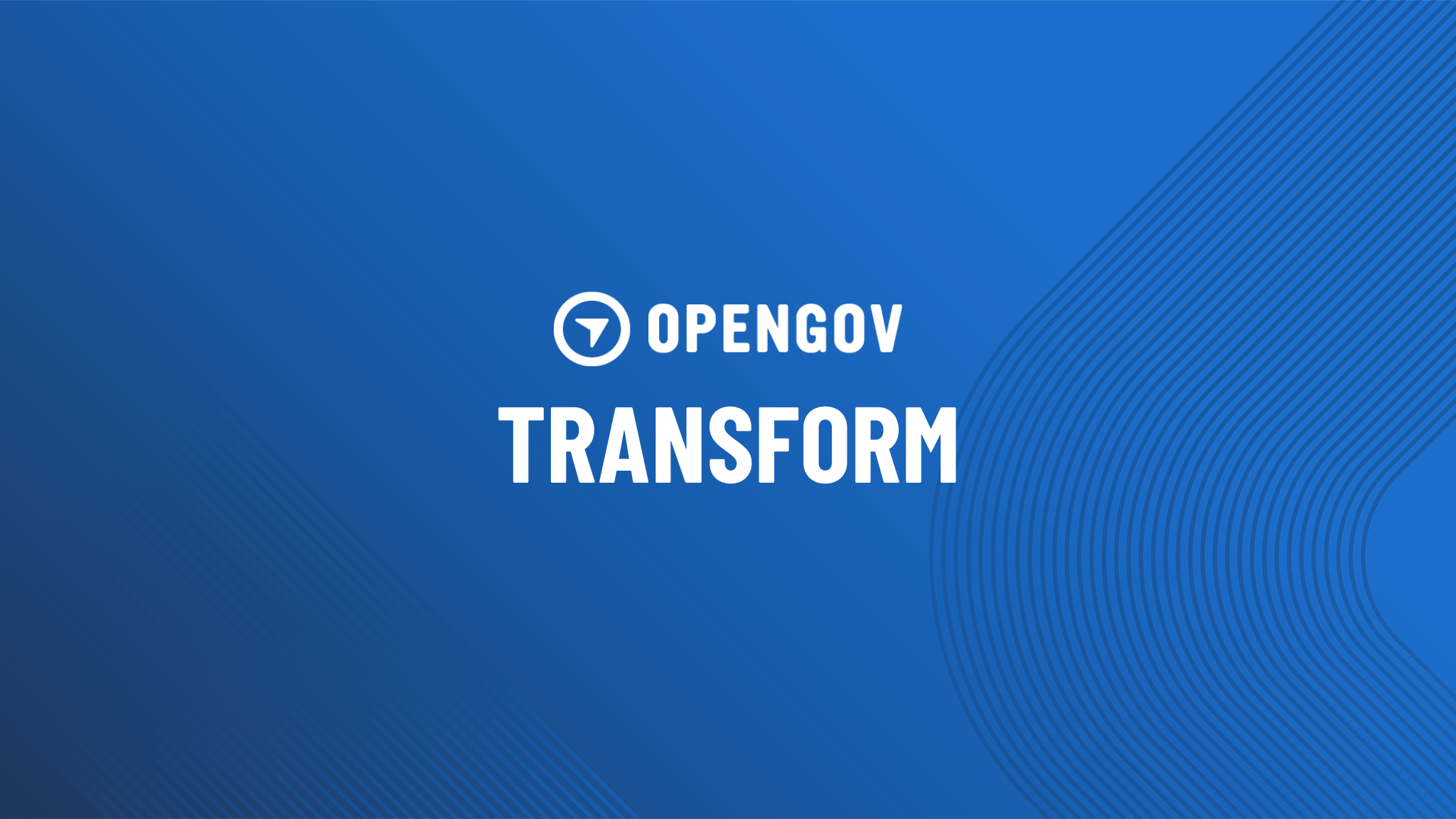 OpenGov Transform